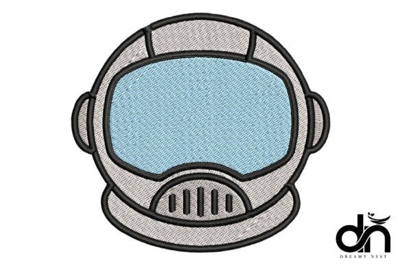 Astronaut Helmet Space Embroidery