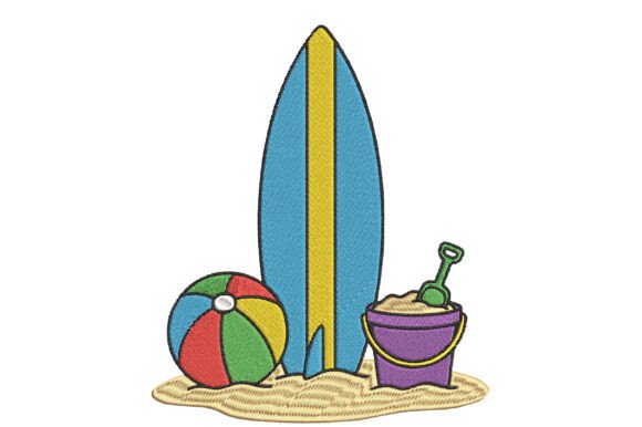 Beach Summer Embroidery