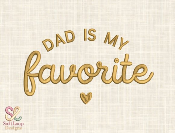 Bold Varsity Dad Quote Embroidery Design
