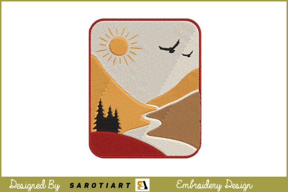 Camping Themed Beautiful Embroidery