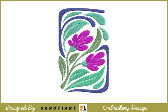 Floral Machine Embroidery Design