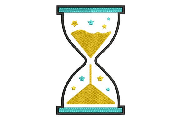 Hourglass Embroidery Design