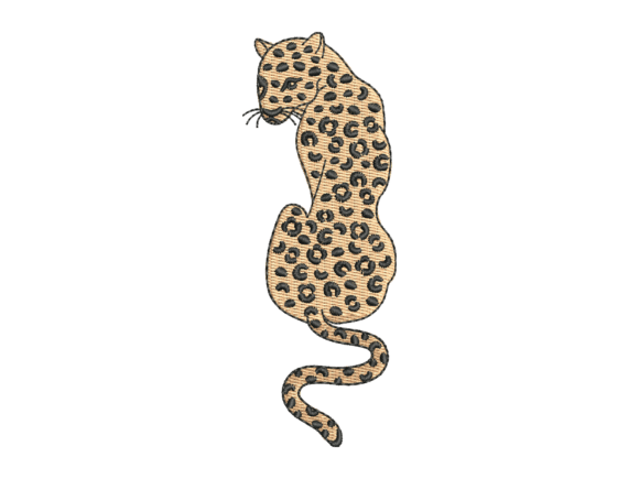 Minimal Leopard Embroidery