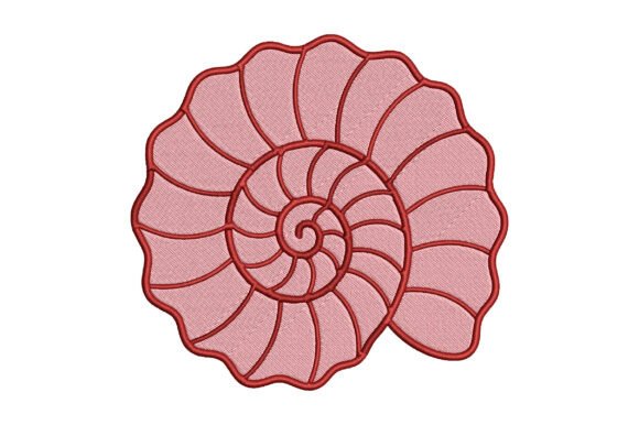Nautilus Shell Embroidery Design